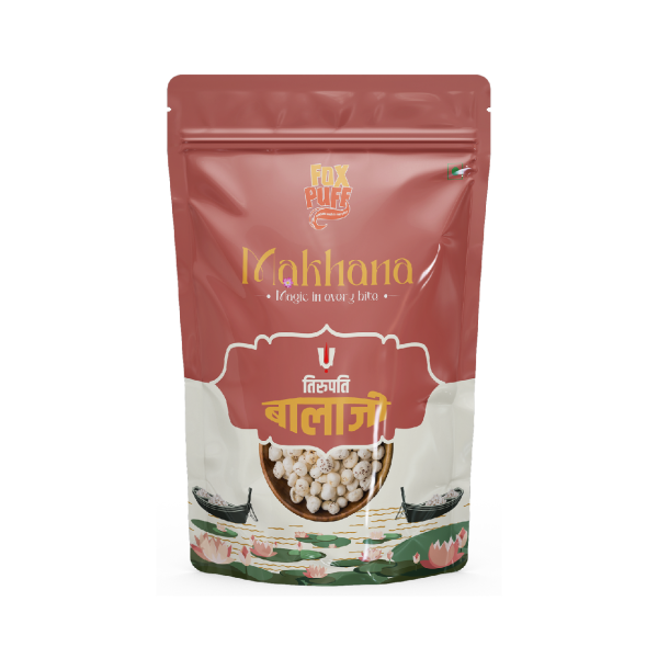 Trupati Balaji Makhana – Premium Organic Foxpuff | 100% Natural & Cholesterol Free Snack
